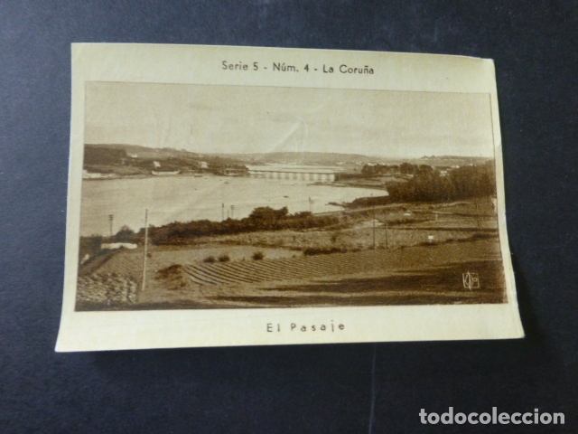 Coleccionismo cromos antiguos: LA CORU&Ntilde;A EL PASAJE CROMO ANTIGUO - Foto 1