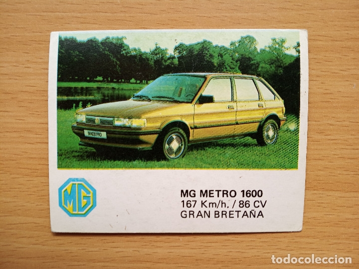 Colecionismo Cromos antigos: 158 MG METRO 1600 AUTO 2000 COMIC ROMO SOLO AUTO A&Ntilde;O 1988 CROMO SIN PEGAR NUNCA PEGADO