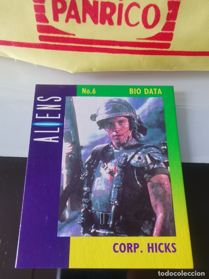 Coleccionismo cromos antiguos: CROMO TARJETA ALIENS BIO DATA CORP. HICKS - Foto 1