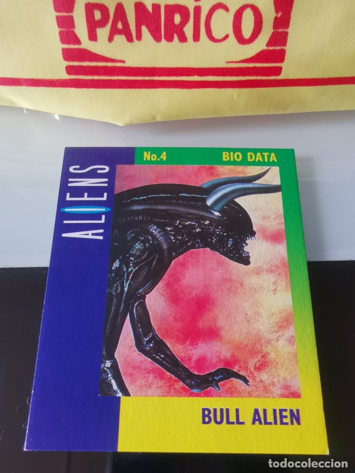 Coleccionismo cromos antiguos: CROMO TARJETA ALIENS BIO DATA BULL ALIEN - Foto 1