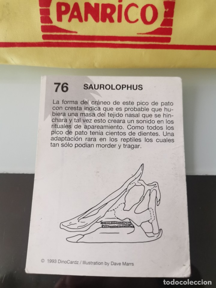 Coleccionismo cromos antiguos: CROMO DINOSAURIOS DINOCARDZ N&ordm; 76 - Foto 2