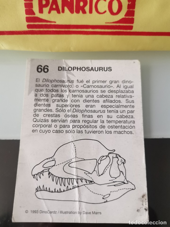 Coleccionismo cromos antiguos: CROMO DINOSAURIOS DINOCARDZ N&ordm; 66 - Foto 2