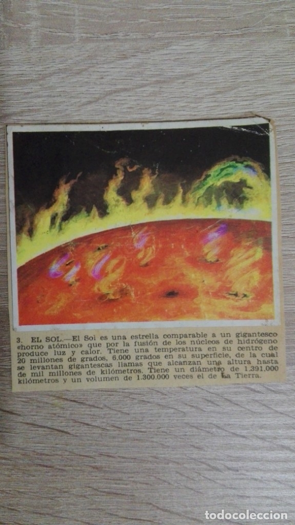 Sammeln alte Sammelbilder: CROMO N&ordm; 3 EL SOL-&Aacute;LBUM MAGA-A&Ntilde;O 1967-LA NATURALEZA Y EL HOMBRE.