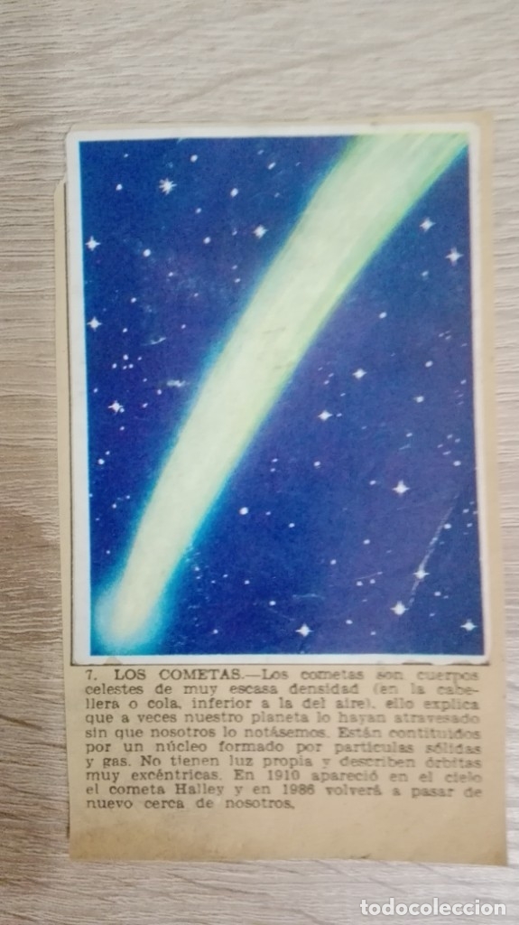 Sammeln alte Sammelbilder: CROMO N&ordm; 7 LOS COMETAS-&Aacute;LBUM MAGA-A&Ntilde;O 1967-LA NATURALEZA Y EL HOMBRE.