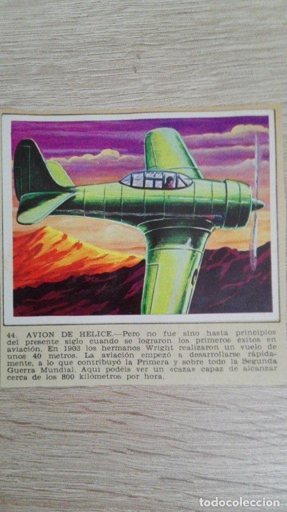 Sammeln alte Sammelbilder: CROMO N&ordm; 44 AVI&Oacute;N DE H&Eacute;LICE-&Aacute;LBUM MAGA-A&Ntilde;O 1967-LA NATURALEZA Y EL HOMBRE.