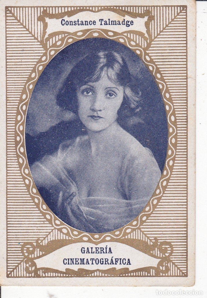Coleccionismo cromos antiguos: galer&iacute;a cinematogr&aacute;fica  Constance Talmadge chocolate Orthi Tarragona