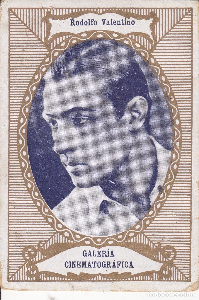 Coleccionismo cromos antiguos: galer&iacute;a cinematogr&aacute;fica  Rodolfo Valentino chocolate Orthi Tarragona