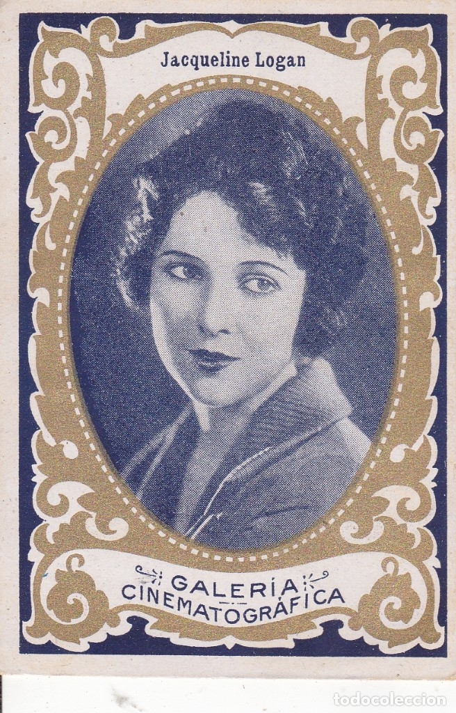 Coleccionismo cromos antiguos: galer&iacute;a cinematogr&aacute;fica  Jacqueline Logan Serie B n&ordm; 18  chocolate Orthi Tarragona