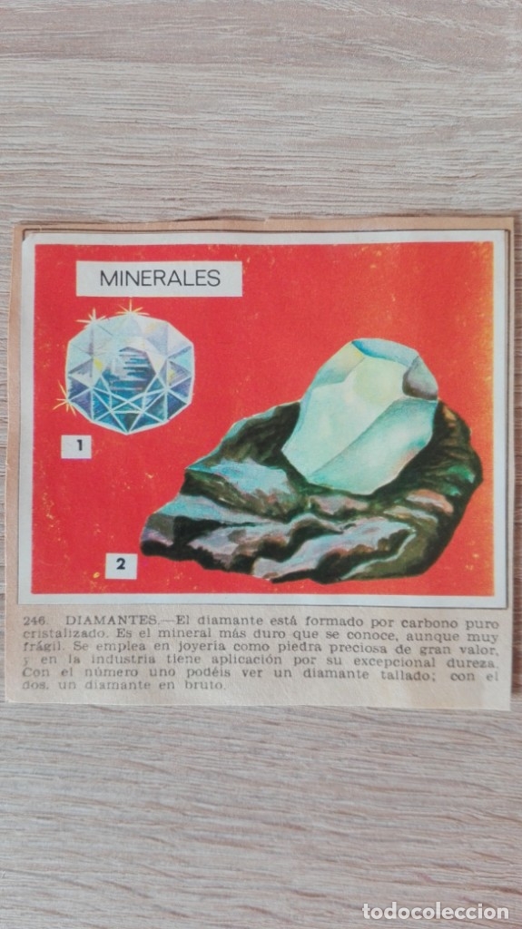 Sammeln alte Sammelbilder: CROMO N&ordm; 246 DIAMANTES-&Aacute;LBUM MAGA-A&Ntilde;O 1967-LA NATURALEZA Y EL HOMBRE.