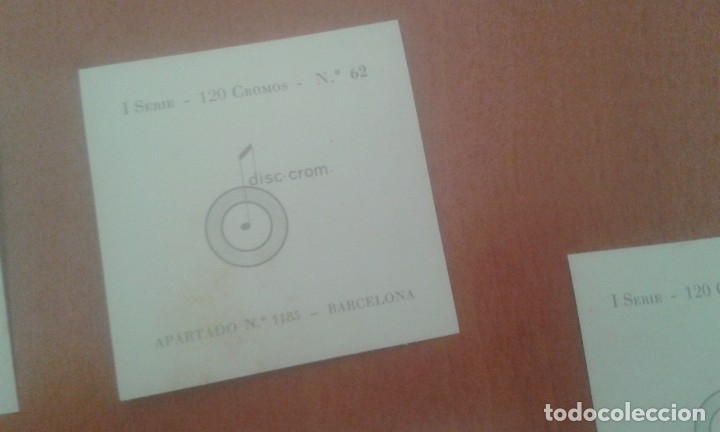 Coleccionismo cromos antiguos: LOTE 7 CROMOS DISC CROM. NUMEROS DEL 60 AL 66. - Foto 3