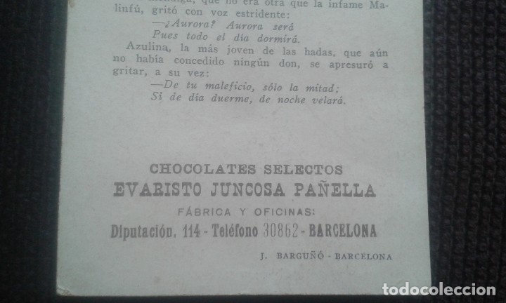 Coleccionismo cromos antiguos: CROMO LA PRINCESA AURORA. V. CHOCOLATES EVARISTO JUNCOSA. BARCELONA. - Foto 8