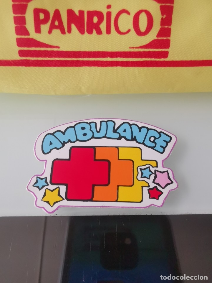 Coleccionismo cromos antiguos: CROMO PEGATINA AMBULANCIA - Foto 1