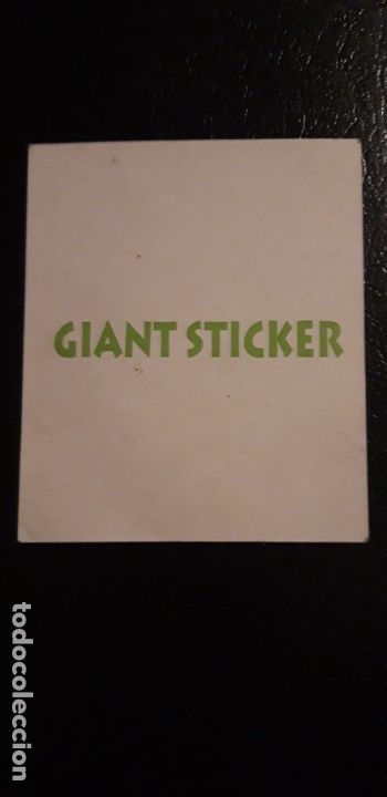Coleccionismo cromos antiguos: 1 CROMO DE ** GIANT STICKER ** - Foto 2