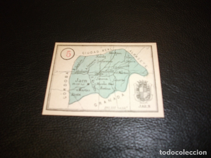 Coleccionismo cromos antiguos: CROMO DE JAEN MAPA - Foto 1