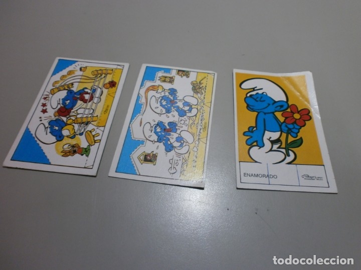 Coleccionismo cromos antiguos: lote de cromos pitufos peyo - Foto 1