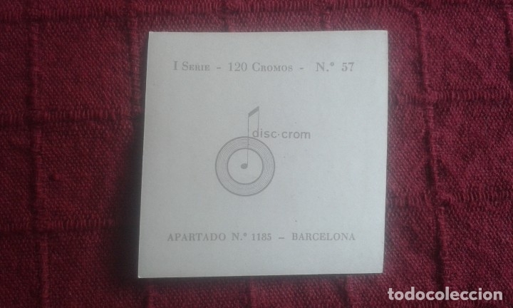 Coleccionismo cromos antiguos: CROMO DISC CROM. NUMERO 57. - Foto 2
