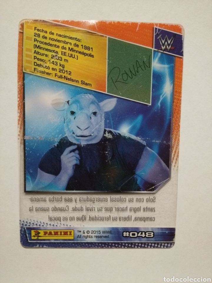 Coleccionismo cromos antiguos: Erick Rowan - Panini WWE 2015 - lucha libre - Foto 2