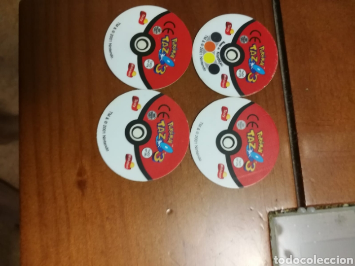 Coleccionismo cromos antiguos: Lote de 4 tazos Pok&eacute;mon - Foto 2