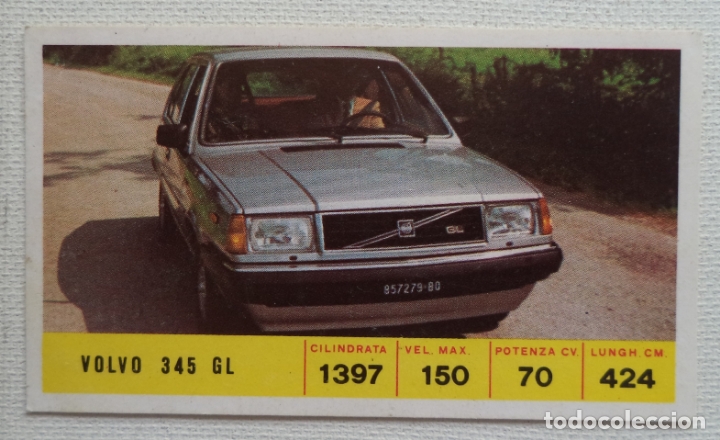 Coleccionismo cromos antiguos: CROMO DIDEC N&ordm; 140 VOLVO 345 GL - Foto 1