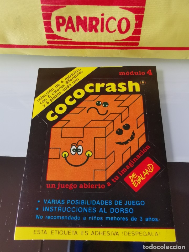 Coleccionismo cromos antiguos: PEGATINA CROMO PROMOSTAFF COCO CRASH EVALAND M&Oacute;DULO N&ordm; 4 - Foto 1