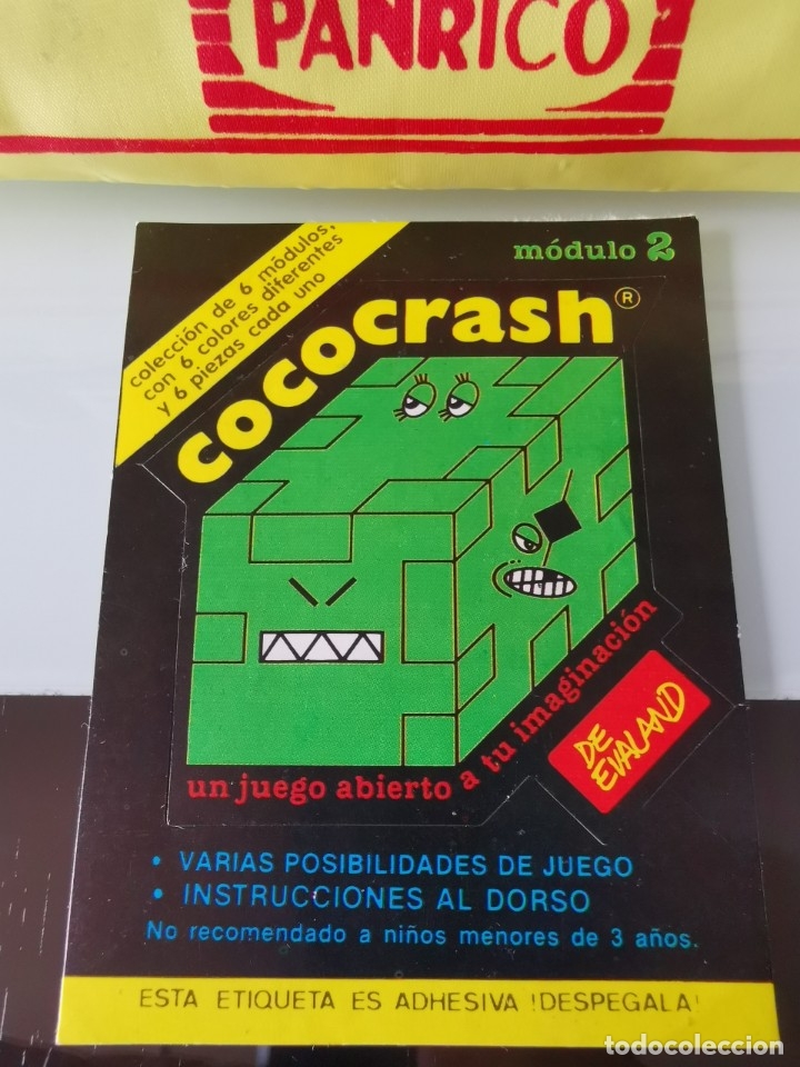 Coleccionismo cromos antiguos: PEGATINA CROMO PROMOSTAFF COCO CRASH EVALAND M&Oacute;DULO N&ordm; 2 - Foto 1