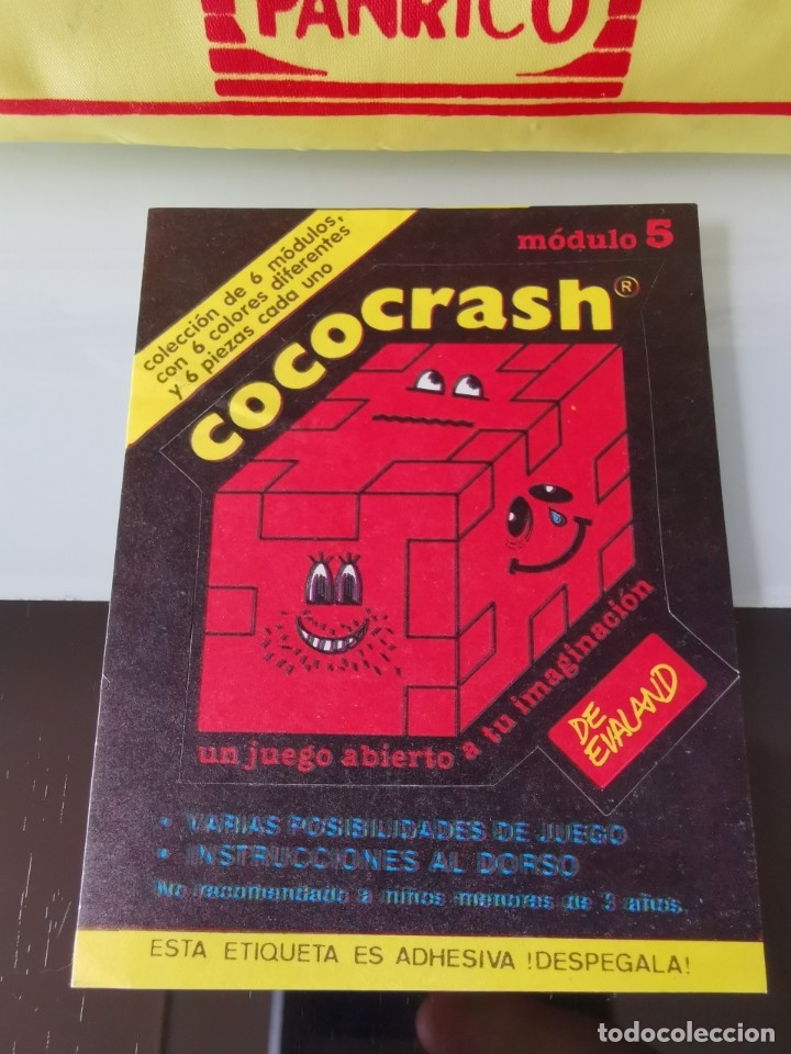 Coleccionismo cromos antiguos: PEGATINA CROMO PROMOSTAFF COCO CRASH EVALAND M&Oacute;DULO N&ordm; 5 - Foto 1