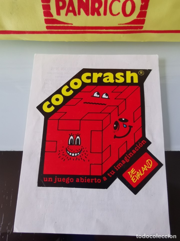 Coleccionismo cromos antiguos: PEGATINA CROMO PROMOSTAFF COCO CRASH EVALAND M&Oacute;DULO N&ordm; 5 - Foto 1