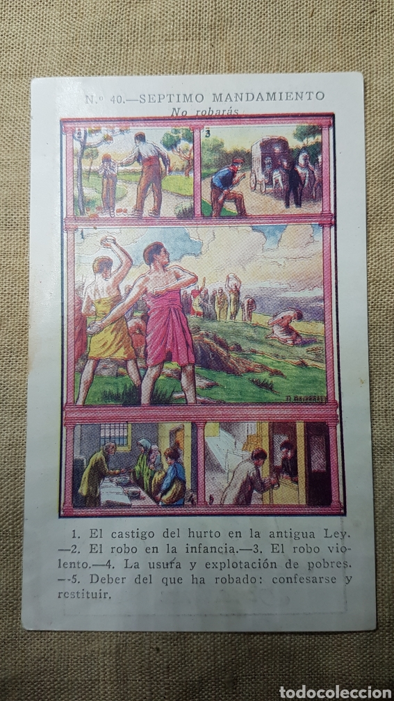 Coleccionismo cromos antiguos: Cromo religioso 40 chocolate amatller - Foto 1