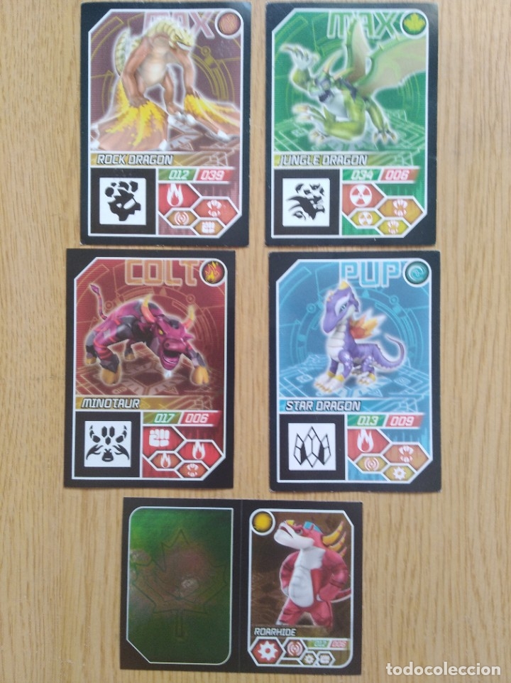 Coleccionismo cromos antiguos: Cinco cromos cartas Invizimals - Foto 1