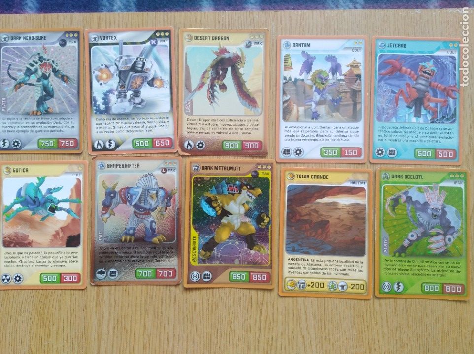 Coleccionismo cromos antiguos: Diez cromos - cartas Invizimals - Foto 1