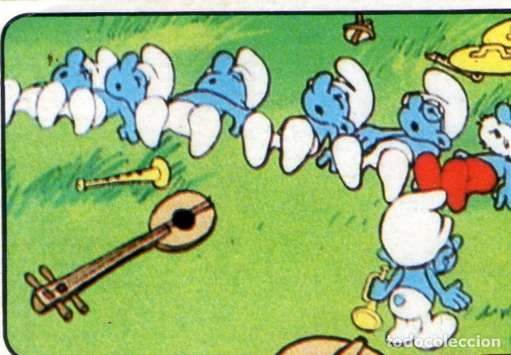 Coleccionismo cromos antiguos: LOS PITUFOS - CROMO N&ordm; 36 - PANINI - NUNCA PEGADO. - Foto 1