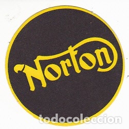 Collectable Antique Stickers: CROMO TELA MARCA NORTON CON TRASERA