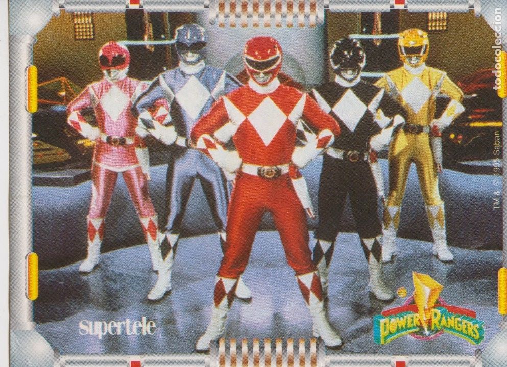 Coleccionismo cromos antiguos: supertele -- power rangers - Foto 1