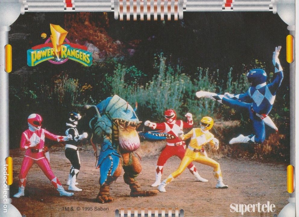 Coleccionismo cromos antiguos: supertele -- power rangers - Foto 1