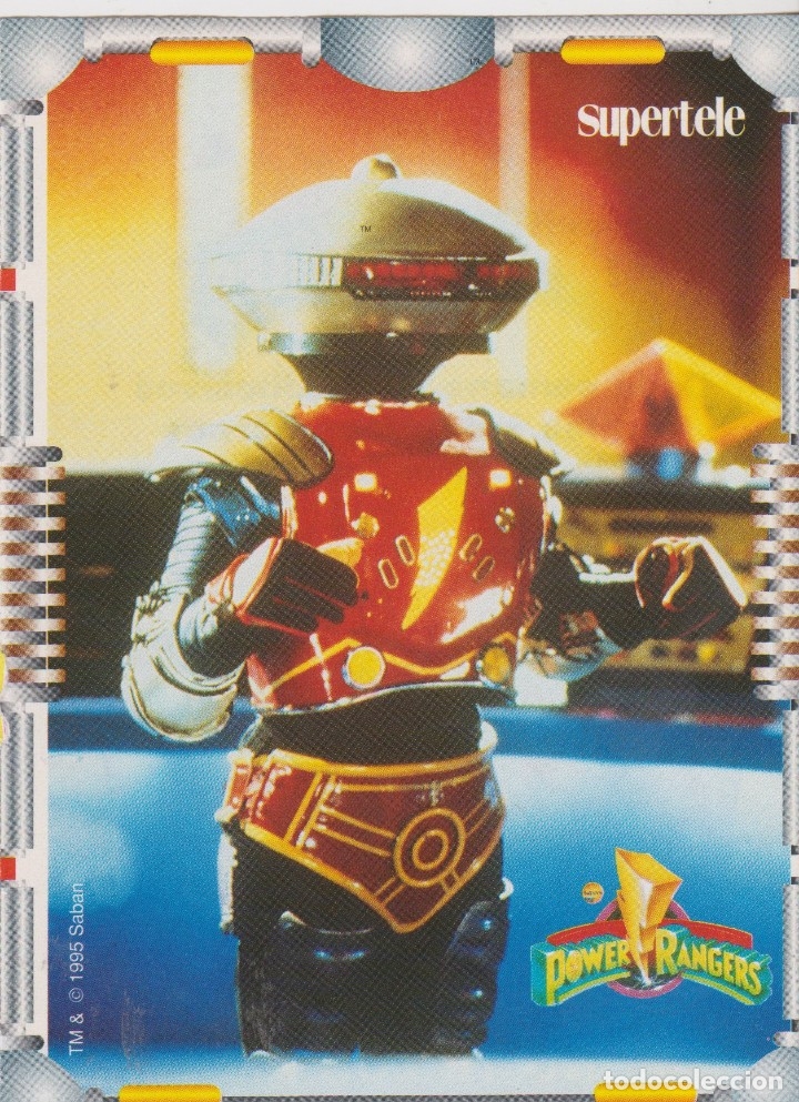 Coleccionismo cromos antiguos: supertele -- power rangers - Foto 1