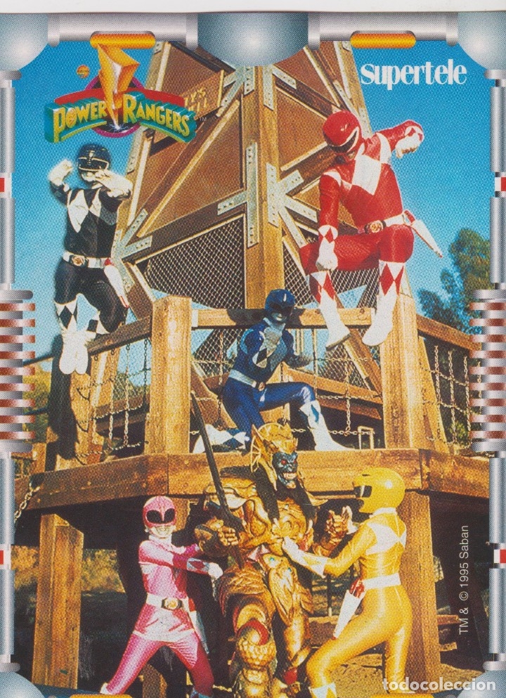 Coleccionismo cromos antiguos: supertele -- power rangers - Foto 1