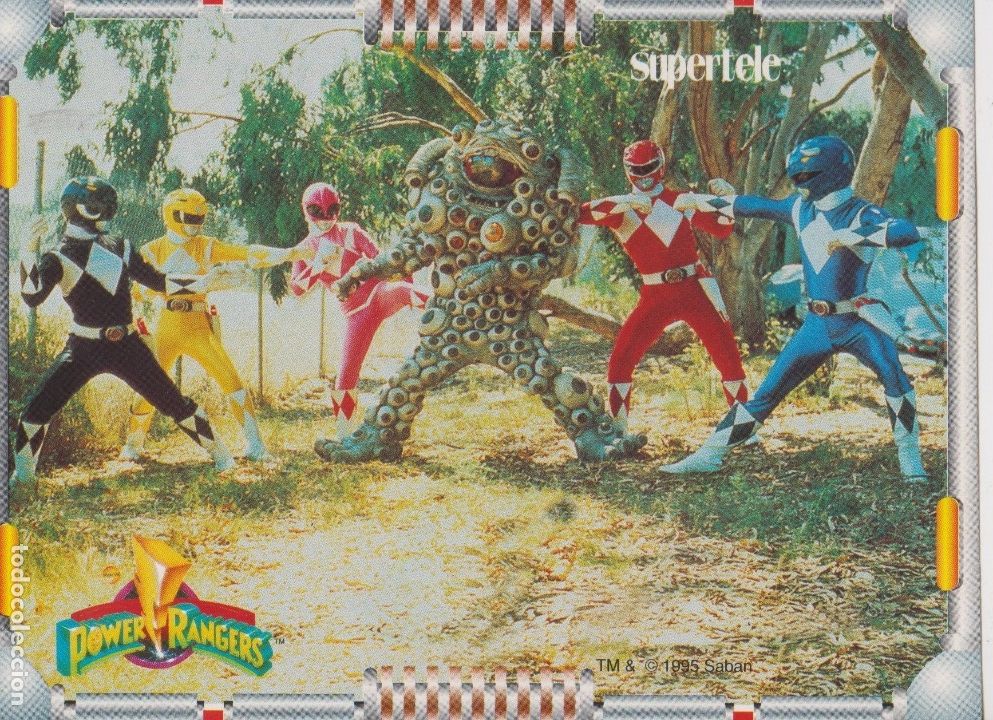 Coleccionismo cromos antiguos: supertele -- power rangers - Foto 1