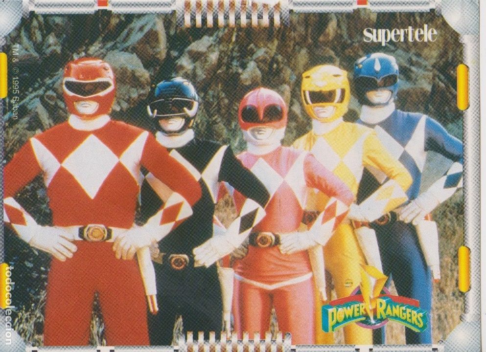 Coleccionismo cromos antiguos: supertele -- power rangers - Foto 1