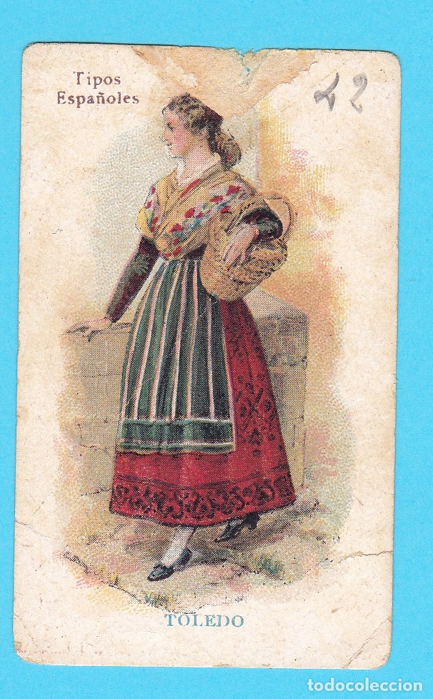 Coleccionismo cromos antiguos: TIPOS ESPA&Ntilde;OLES. MUJER DE VALENCIA. - Foto 1