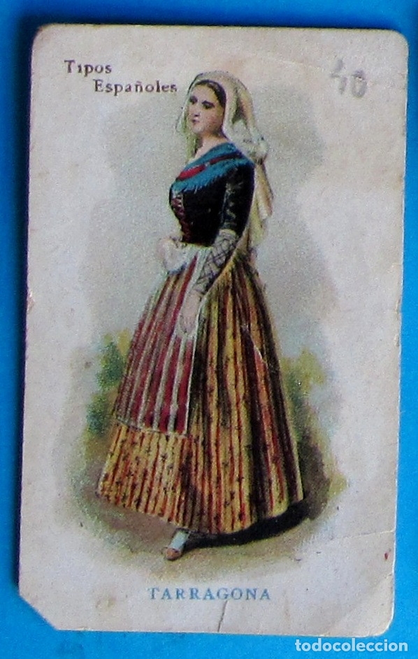 Coleccionismo cromos antiguos: TIPOS ESPA&Ntilde;OLES. MUJER DE TARRAGONA - Foto 1