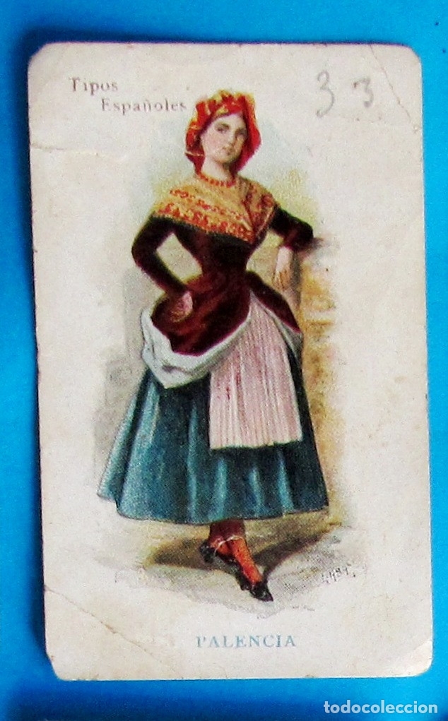 Coleccionismo cromos antiguos: TIPOS ESPA&Ntilde;OLES. MUJER DE PALENCIA. - Foto 1