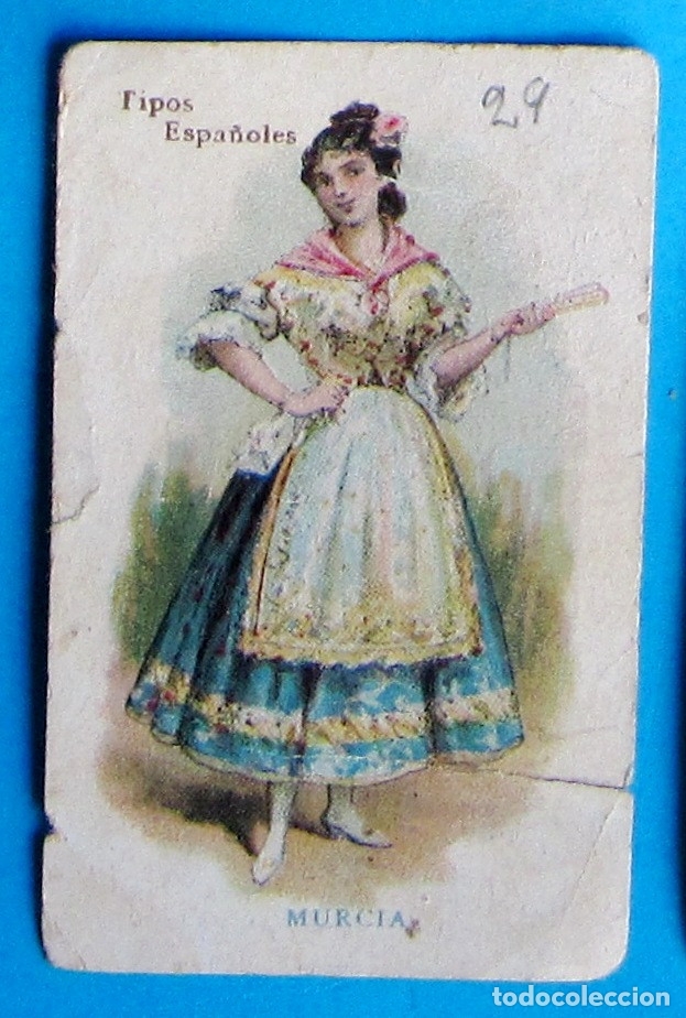 Coleccionismo cromos antiguos: TIPOS ESPA&Ntilde;OLES. MUJER DE MURCIA - Foto 1