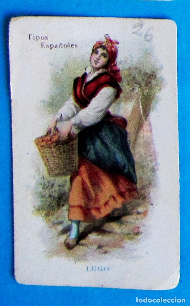 Coleccionismo cromos antiguos: TIPOS ESPA&Ntilde;OLES. MUJER DE LUGO. - Foto 1