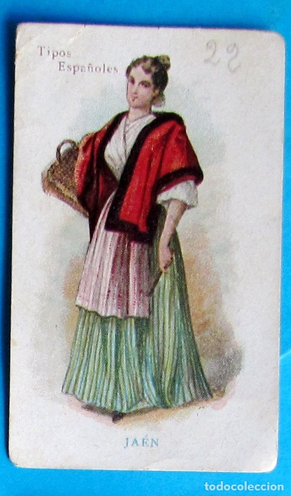 Coleccionismo cromos antiguos: TIPOS ESPA&Ntilde;OLES. MUJER DE JA&Eacute;N. - Foto 1