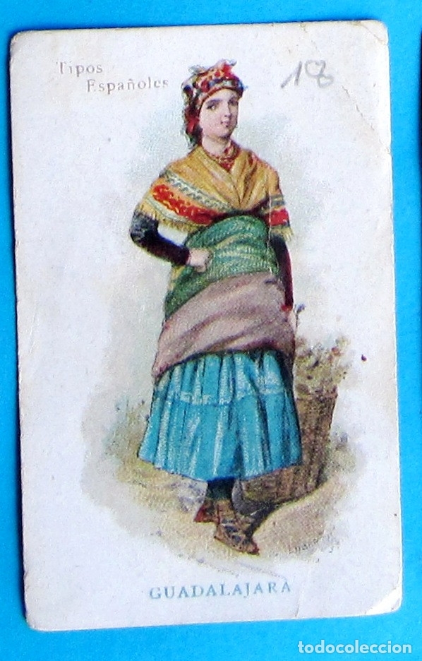 Coleccionismo cromos antiguos: TIPOS ESPA&Ntilde;OLES. MUJER DE GUADALAJARA. - Foto 1