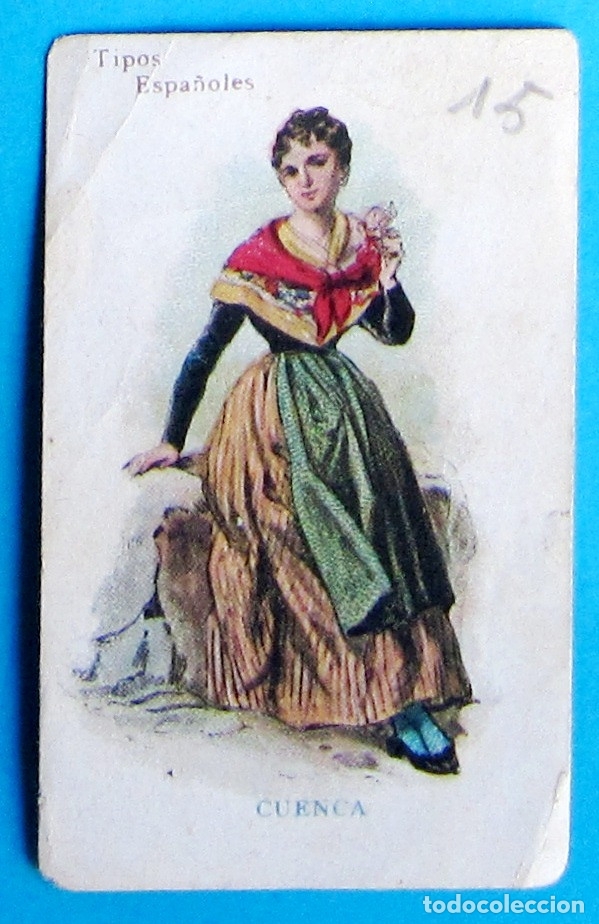 Coleccionismo cromos antiguos: TIPOS ESPA&Ntilde;OLES. MUJER DE CUENCA. - Foto 1