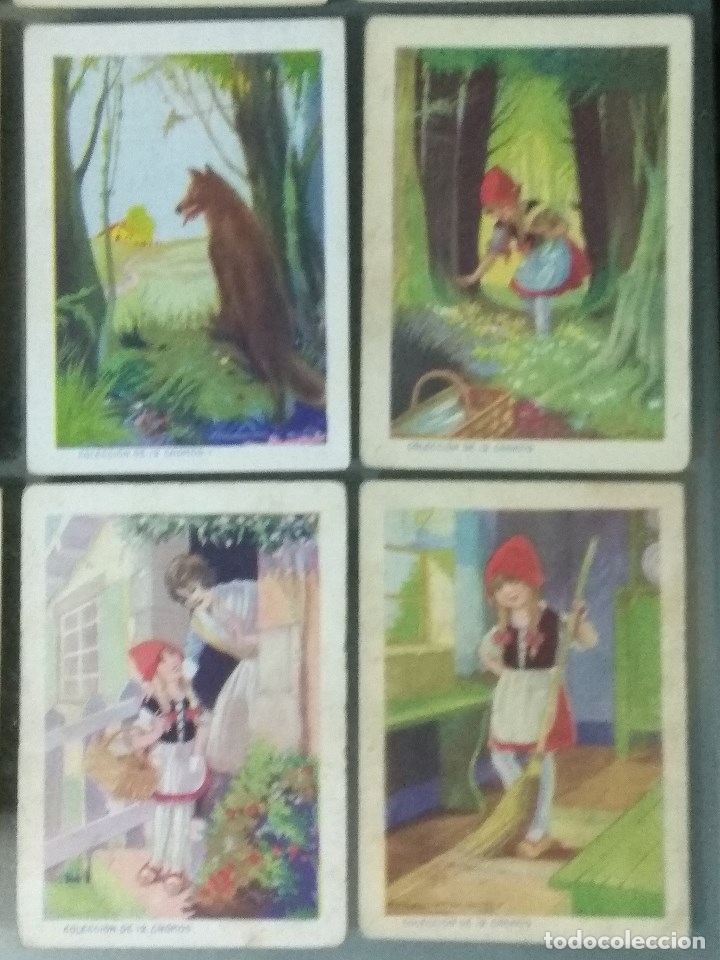 Coleccionismo cromos antiguos: CROMOS. (Col. completa de 12). CAPERUCITA ROJA. - Foto 5