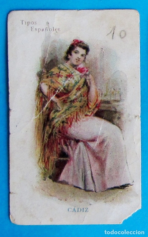 Coleccionismo cromos antiguos: TIPOS ESPA&Ntilde;OLES. MUJER DE C&Aacute;DIZ. - Foto 1