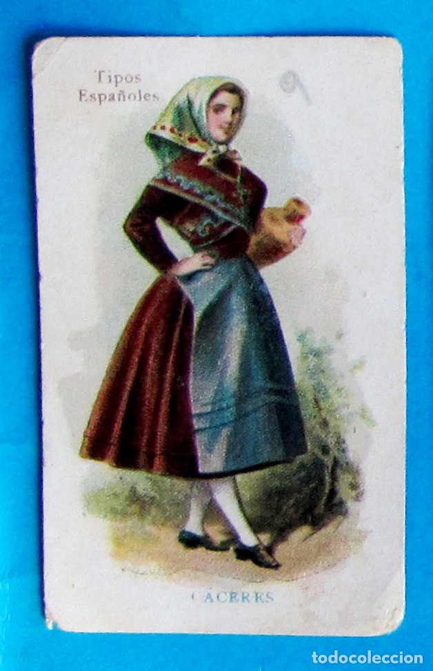 Coleccionismo cromos antiguos: TIPOS ESPA&Ntilde;OLES. MUJER DE C&Aacute;CERES. - Foto 1
