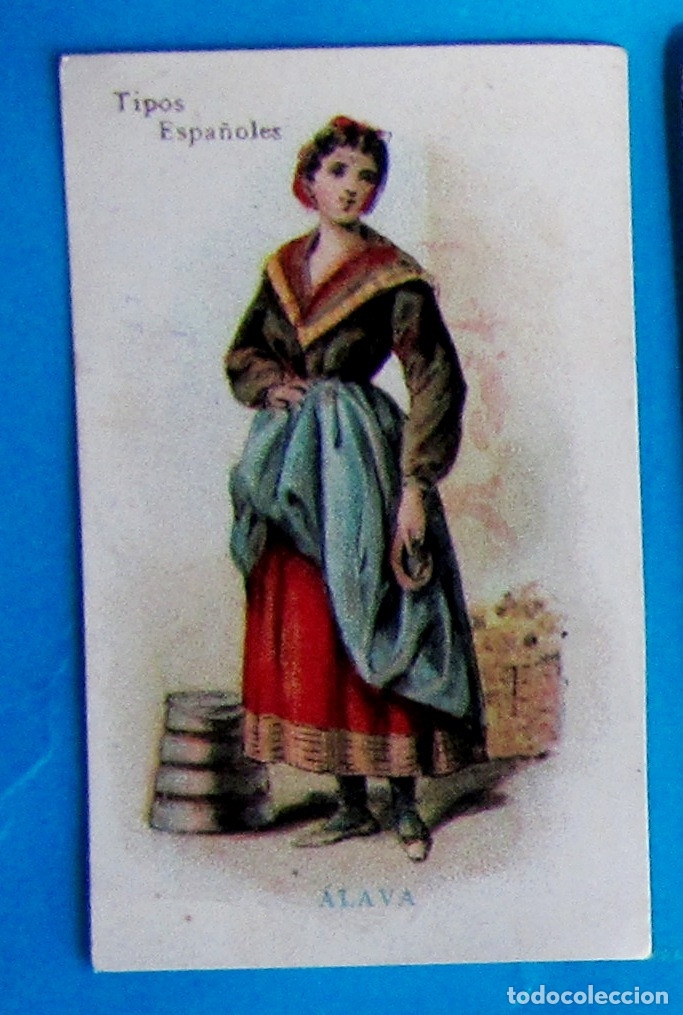 Coleccionismo cromos antiguos: TIPOS ESPA&Ntilde;OLES. MUJER DE &Aacute;LAVA. - Foto 1